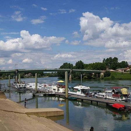 Tournus Belle Maison Vue Sur Saone Buitenkant foto